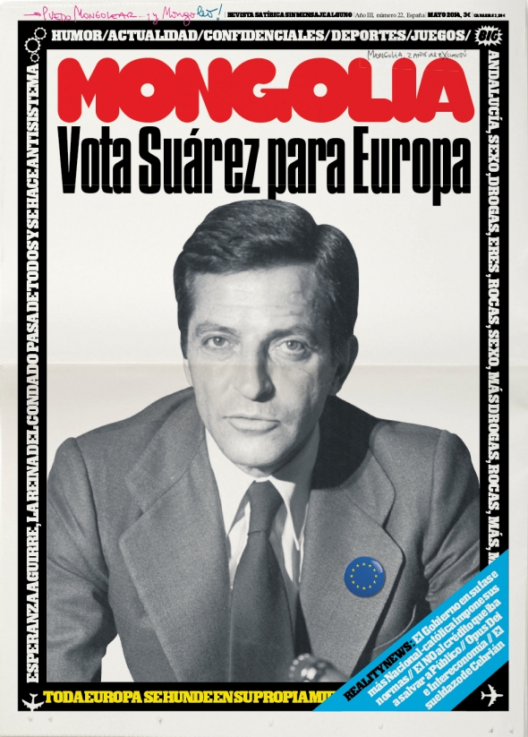 Portada Revista Mongolia número 22: Vota a Suárez para Europa